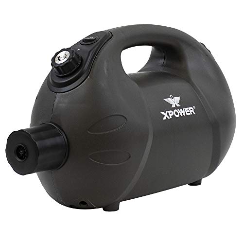 XPOWER F-16B ULV Battery Powered Cold Fogger, Cordless Fogging Machine, Black