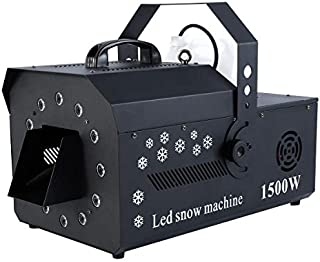 Tengchang 1500W DMX-512 LED Snow Machine w/Remote RGB 3in1 Stage Snowflake Maker Party Decor