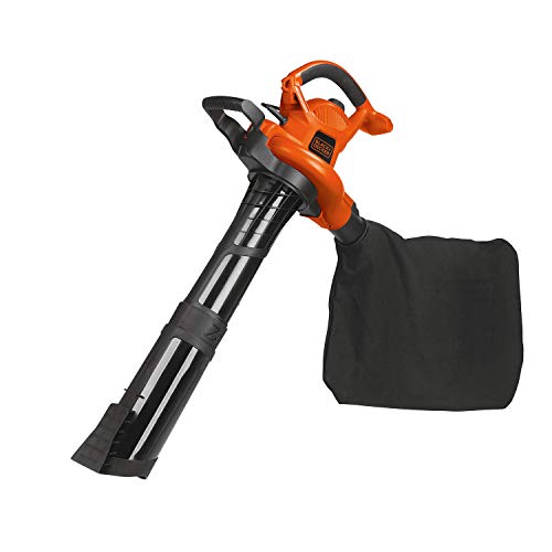 BLACK+DECKER Leaf Blower & Leaf Vacuum, 3-in-1, 12-Amp, 250-MPH, 400-CFM (BV6000)