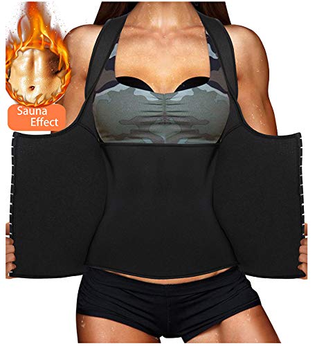 LODAY Womens Shapewear Weight Loss Neoprene Sauna Sweat Waist Trainer Corset Tank Top Vest Sport Workout Slimming Body Shaper