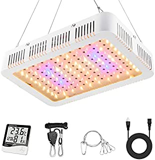 Beelux 1000W LED Grow Light for Indoor Plants Full Spectrum Energy Efficient Plant Grow Lamp with Daisy Chain Dual Switch for Seed Starting Veg and Flower Greenhouse (Actual Power 105W)