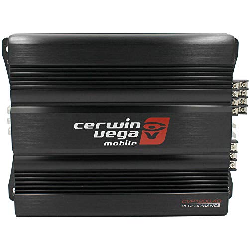 Cerwin Vega CVP1200.4D CVP Series 4-Channel Class-D Amplifier (600W RMS) + Free LAB Sticker