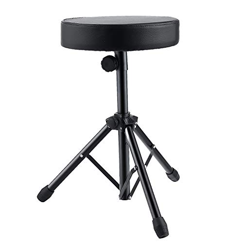 Coocheer Universal Drum Throne Stool Upgraded,Padded Drum Seat Rotatable drumming Stools for Kids and Adult