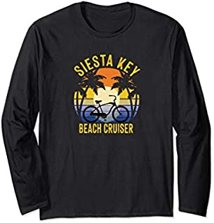 Siesta Key Beach Cruiser Florida Gulf Coast Vacation Bike Long Sleeve T-Shirt