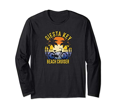 Siesta Key Beach Cruiser Florida Gulf Coast Vacation Bike Long Sleeve T-Shirt