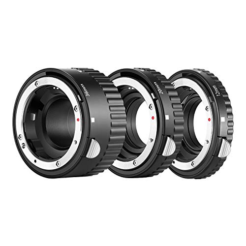 Neewer 12mm/20mm/36mm Auto Foucs Macro Extension Tube Set Metal Bayonet Compatible with Nikon AF/AF-S Lens DSLRs D7200 D7100 D7000 D5500 D5300 D5200 D5100 D5000 D3300 D3200 D3100 D3000 D700 etc