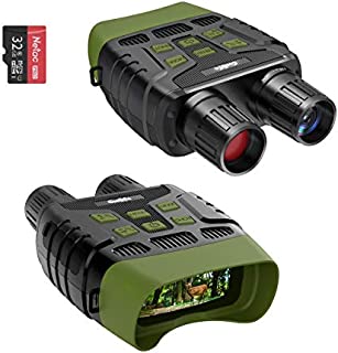 Coolife Night Vision Goggles Binoculars Night Vision Monocular, Long Distance Infrared for Day and Night, HD 1280x960P Video and Photo with 32GB Card, TFT LCD for Spotting, Hunting, Surveillance