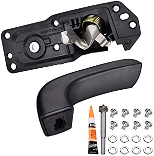 FAERSI Interior Door Handle Kit Front/Rear Right Passenger Side Replacement for 2007 2008 2009 2010 2011 2012 2013 2014 Silverado Avalanche Suburban Tahoe Cadillac Escalade GMC Sierra Yukon, 80375