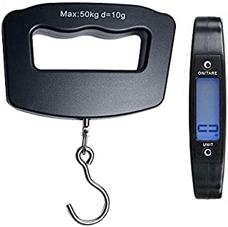 YYGJ Digital Hanging Luggage Scale,Portable Handheld Baggage Suitcase Electronic Scale for Travel Household Fishing and Gift 110lb Black