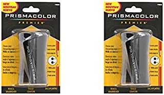 Prismacolor - Premier Dual (2 opening) Pencil Sharpener Manual, Black Color (Pack of 2 Pcs.)