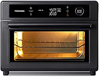 Toshiba Air Fryer Toaster Oven, 13-in-1 Digital Convection Oven for Pizza, Chicken, Cookies, 25L, 1750W, Charcoal Grey, 6 slice (TL2-AC25GZA(GR))