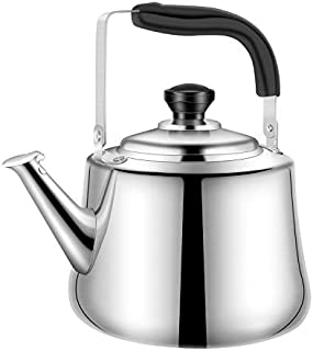 Whistling Tea Kettle Stainless Steel Teapot, 2.5-Liter Teakettle for Stovetop Induction Stove Top, Fast Boiling Heat Water Tea Pot 2.64-Quart