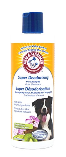 Arm & Hammer Super Deodorizing Shampoo for Smelly Dogs & Puppies, Kiwi Blossom Scent, 16 oz