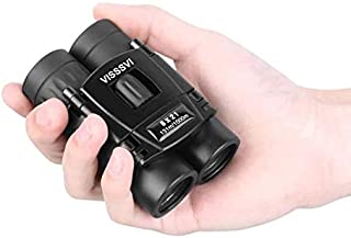 VISSSVI 8x21 Small Compact Lightweight Binoculars for Adults Kids Bird Watching Traveling Sightseeing Mini Pocket Folding Binoculars for Concert Theater Opera