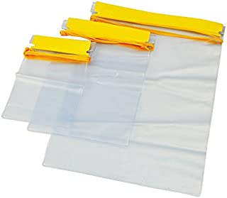 Meetory Clear Waterproof Bags Pouch Dry Bags for Camera Mobile Phone Maps Kayak Document Holder - 3 Piece Set Waterproof Plastic Pouch Utility Bags