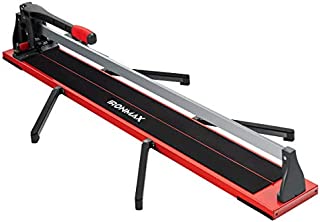 Goplus 48-Inch Manual Tile Cutter, Professional Porcelain Ceramic Floor Tile Cutter with Tungsten Carbide Cutting Wheel, Removable Scale and 4 Adjustable Brackets