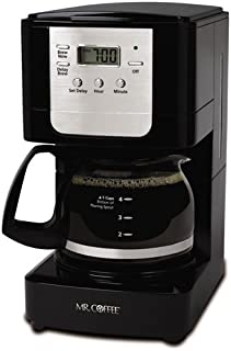 Mr. Coffee Advanced Brew 5 Cup Programmable Coffee Maker Black/Chrome