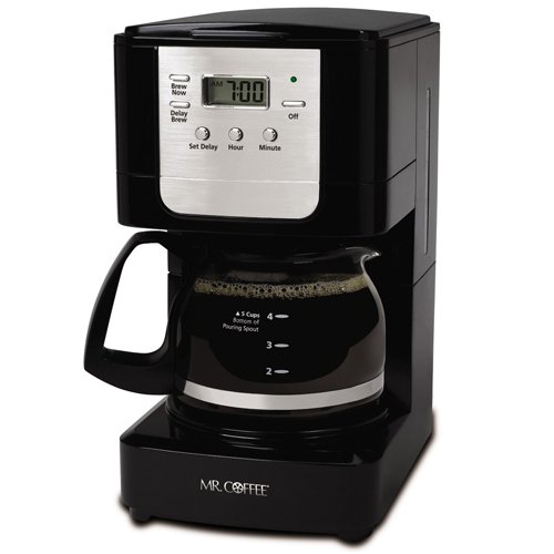 Mr. Coffee Advanced Brew 5 Cup Programmable Coffee Maker Black/Chrome