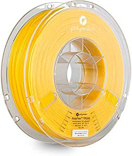 Polymaker PolyFlex TPU95, Flexible TPU Filament for 3D Printer, 1.75mm, 750g, Yellow, Dimensional Accuracy +/- 0.05 mm