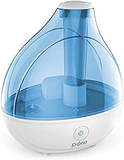 Pure Enrichment MistAire Ultrasonic Cool Mist Humidifier - Premium Humidifying Unit with Whisper-Quiet Operation, Automatic Shut-Off and Night Light Function - Lasts Up to 16 Hours