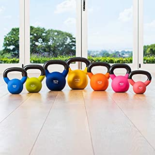 METIS Neoprene Kettlebells (9lbs to 44lbs) | Home Training and Gym Fitness Kettlebells | Kettlebell Hand Weights Sets for Women & Men | Workout Weights (9lbs)