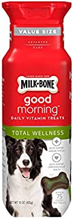 Milk-Bone Good Morning Daily Vitamin Dog Treats for Total Wellness, 15 Ounces