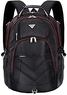 Laptop Backpack 18.4 Inch,SOCKO Nylon Water-Resistant Durable Travel Bag Hiking Knapsack Rucksack Backpack College Shoulder Back Pack for 18-18.4 Inches Laptop Notebook Computer, Black