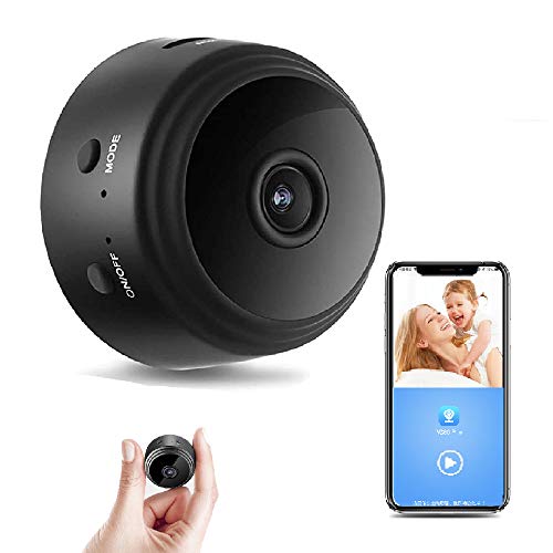 Mini Hidden Spy Camera WiFi Small Wireless Video Camera Full HD 1080P Night Vision Motion Sensor Monitor iPhone Android Video Detection Security Nanny Surveillance Cam