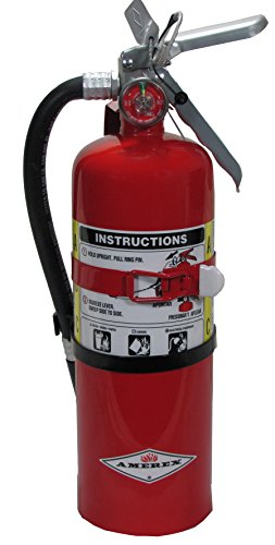 Amerex B402T, 5lb ABC Dry Chemical Class A B C Fire Extinguisher, with Vehicle Bracket