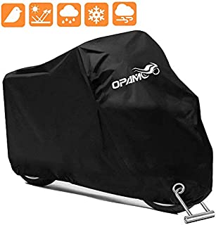 Motorcycle Scooter Cover Waterproof Outdoor - Large Medium XL 250cc 150cc 50cc Scooter Shelter for Harleys All Weather Motorbike Protection with Lock Holes Tear-proof Heavy-Duty