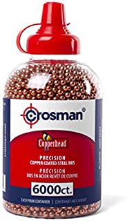 Crosman Copperhead 4.5mm Copper Coated BBs in EZ-Pour Bottle for BB Air Pistols and BB Air Rifles (6000-Count)