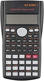 Scientific Calculator, BviFioX 2-Line Function Calculator with LCD Display Suitable for high School Kids (Black-82MS)