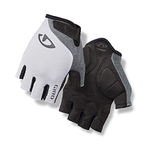 Giro Jag'ette Women's Road Cycling Gloves - White/Titanium (2021), Small