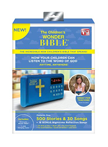 The Children's Wonder Bible Stories & Songs- The Talking Audio Bible Player for Kids, As Seen on TV