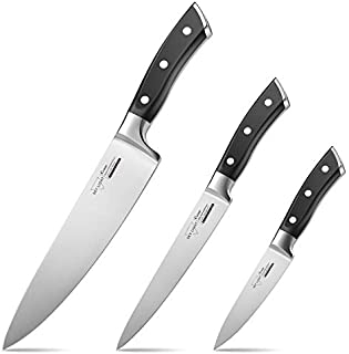 SKY LIGHT Kitchen Knives Set Chef knives Set - Chef Knife Utility Knife Paring Knife German High Carbon Stainless Steel Floged Blade Ergonomic Handle Cooks Knives