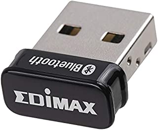 Edimax Bluetooth Adapter for PC, BT 5.0 EDR Nano USB Dongle, Fast Transfer, Bluetooth Headphones Headset Speakers Keyboard Mouse, Win 8/10, Linux: 2.6.32 - 5.3 (Fedora & Ubuntu only), BT-8500