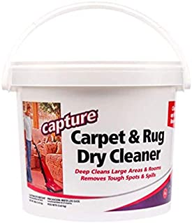 Capture Carpet Dry Cleaner Powder 8 lb - Deodorize Clean Stains Smell Moisture from Rug Couch Wool and Fabric, Pet Stain Odor Smoke Too