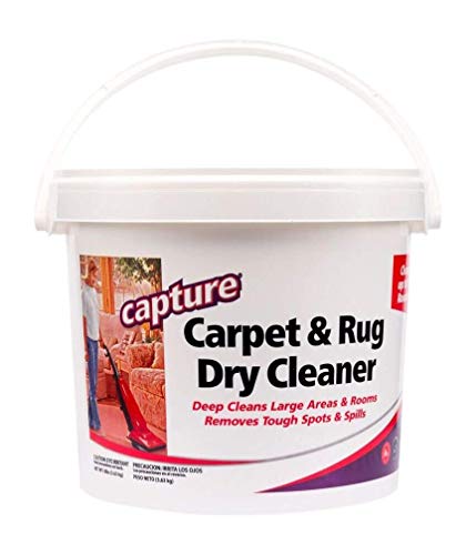 Capture Carpet Dry Cleaner Powder 8 lb - Deodorize Clean Stains Smell Moisture from Rug Couch Wool and Fabric, Pet Stain Odor Smoke Too