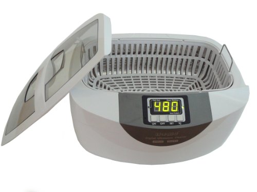 iSonic Professional Grade Ultrasonic Cleaner P4820-WPB with Heater and Digital Timer, Plastic Basket