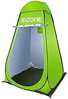 Pop Up Shower Tent Instant Portable Outdoor Privacy Tent, Camp Toilet, Changing Room, Rain Shelter with Window  for Camping and Beach  Easy Set Up, Foldable with Carrying Bag (Green)