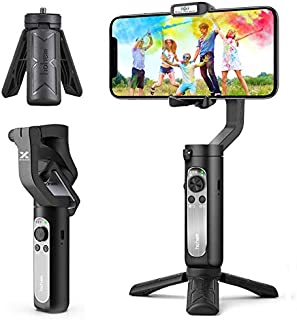 3-Axis Gimbal Stabilizer for Smartphone - 0.5lbs Lightweight Foldable Phone Gimbal w/Auto Inception Dolly-Zoom Time-Lapse, Handheld Gimbal for iPhone 12 pro max/11/Xs Max/Samsung - Hohem iSteady X