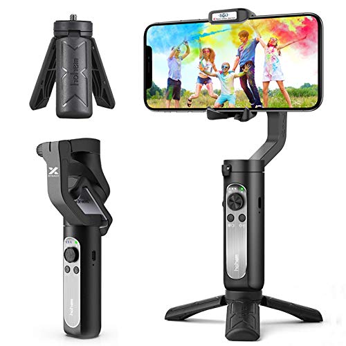 3-Axis Gimbal Stabilizer for Smartphone - 0.5lbs Lightweight Foldable Phone Gimbal w/Auto Inception Dolly-Zoom Time-Lapse, Handheld Gimbal for iPhone 12 pro max/11/Xs Max/Samsung - Hohem iSteady X