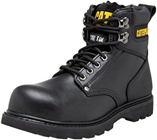 Caterpillar Men's Second Shift Steel Toe Work Boot, Black Full Grain, 9 M US