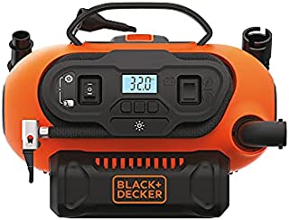 BLACK+DECKER 20V MAX Cordless Tire Inflator, Cordless & Corded Power, Tool Only (BDINF20C)