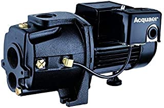 Acquaer 1 HP 11.5 GPM Dual-Voltage Cast Iron Convertible Deep Well Jet Pump With Injector kit