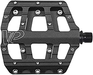 VP Bike Pedals for MTB BMX Bicycle, 9/16-Inch Spindle, Aluminum Platform with Replaceable Anti-slip Pins