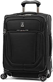 Travelpro Crew Versapack-Softside Expandable Spinner Wheel Luggage, Jet Black, Carry-On 21-Inch