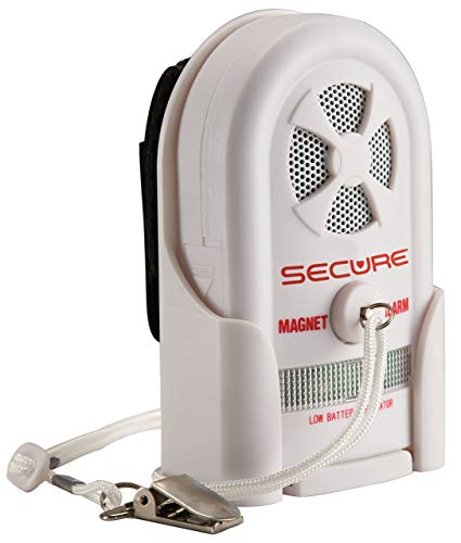 Secure MAG-3 Magnet Pull String Chair Alarm Monitor for Elderly Fall and Wandering Prevention - Caregiver Alert Elderly Fall Risk Patient Safety Aid - Batteries Included