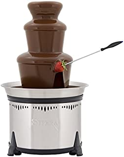 Sephra Classic Chocolate Fountain Small 18-Inch Chocolate Fountain Machine for Melting Chocolate, Stainless Steel Heated Basin Chocolate Fountain for Kids and Parties, Whisper Quiet Motor, 4 To 6 LBS