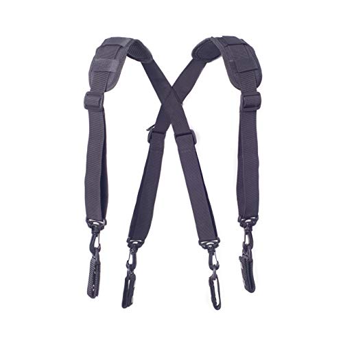 AISENIN Police Duty Belt Suspender Tactical Duty Belt Harness Suspenders Duty Belt with Paddded